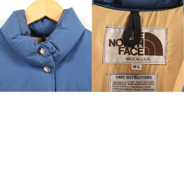 70~80年代 ザノースフェイス THE NORTH FACE 茶タグ ダウンベスト USA製 レディースL ヴィンテージ /wat2549 【中古】 【181120】