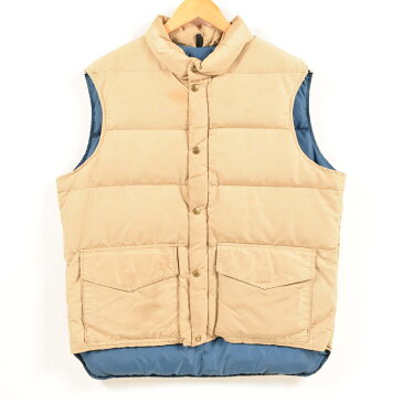 70年代 ウールリッチ WOOLRICH 60/40 ロクヨンクロス ダウンベスト USA製 メンズXL ヴィンテージ /wat2577 【中古】 【181120】