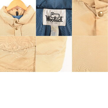 70年代 ウールリッチ WOOLRICH 60/40 ロクヨンクロス ダウンベスト USA製 メンズXL ヴィンテージ /wat2577 【中古】 【181120】