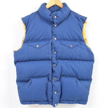 90年代 ザノースフェイス THE NORTH FACE 茶タグ復刻 ゴールドウィン社製 ダウンベスト USA製 メンズM /waq8039 【中古】 【181122】