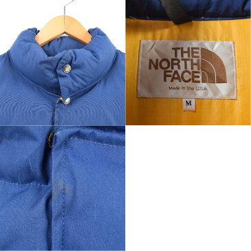 90年代 ザノースフェイス THE NORTH FACE 茶タグ復刻 ゴールドウィン社製 ダウンベスト USA製 メンズM /waq8039 【中古】 【181122】