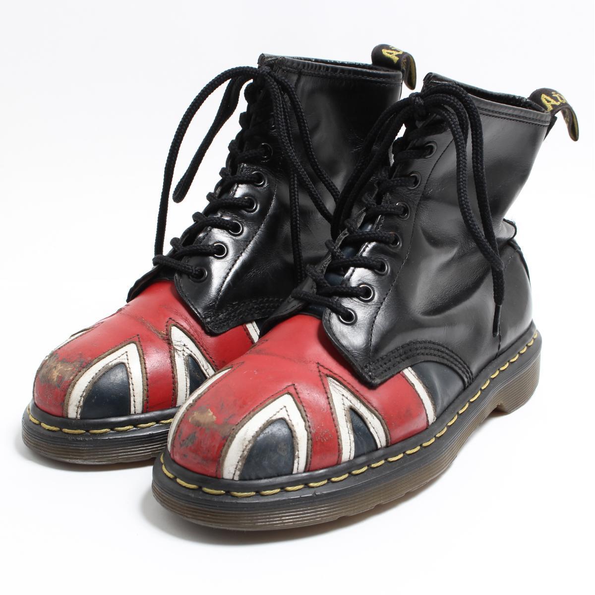 ドクターマーチン Dr Martens ユニオンジャック 8ホールブーツ 英国製 Uk7 メンズ25 5cm Boo0146 1813 Ss1912 Ss2103 2b10f レースアップブーツ 古着屋jam ジャム