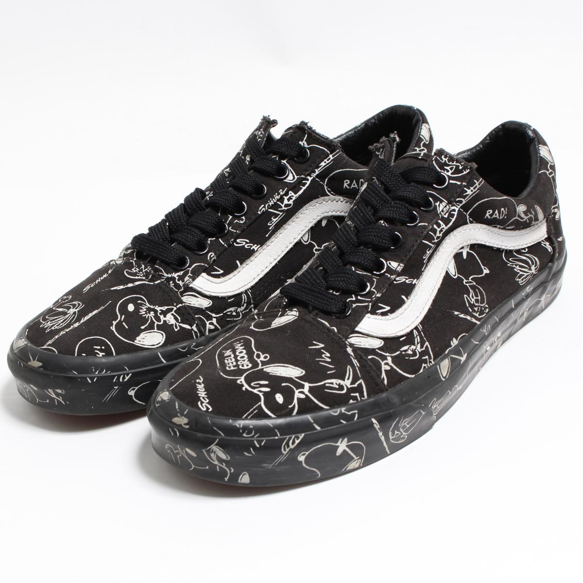 vans peanuts old skool black