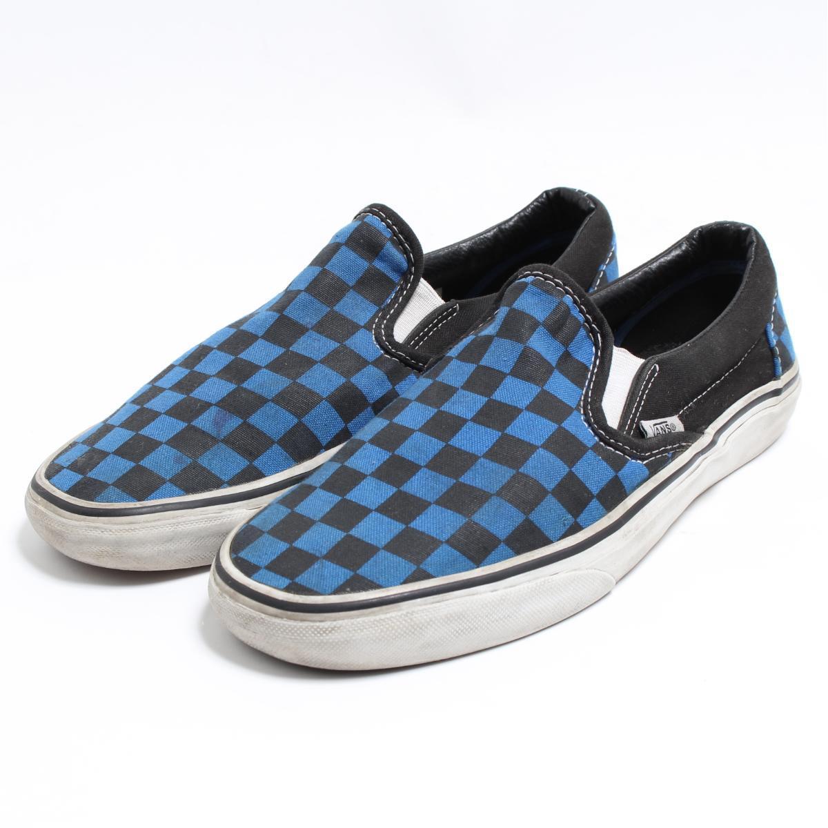 バンズ VANS SLIP-ON スリッポン チェッカーフラッグ スニーカー US7.5 メンズ25.5cm /boo7915 【中古】 【190224】