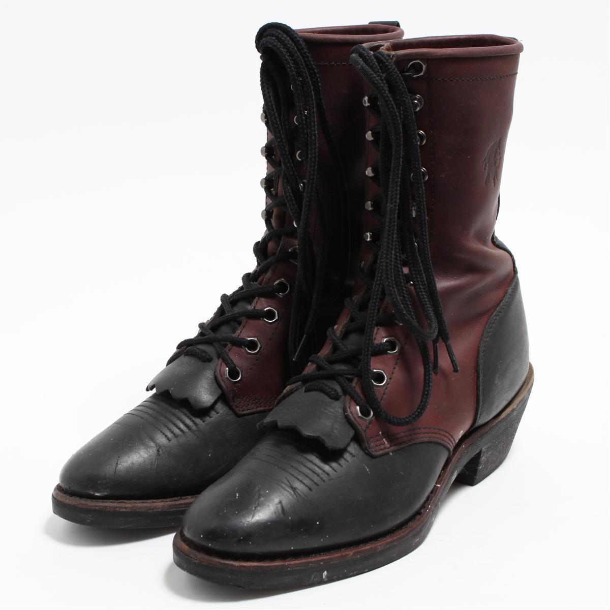 チペワ CHIPPEWA 編み上げウエスタンブーツ 7M メンズ25.0cm /boo7236 【中古】 【190309】