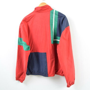 90年代 ラルフローレン Ralph Lauren POLO by Ralph Lauren クレイジーパターン ハリントンジャケット スイングトップ シンガポール製 メンズXL /wbb4690 【中古】【N1905】 【190413】