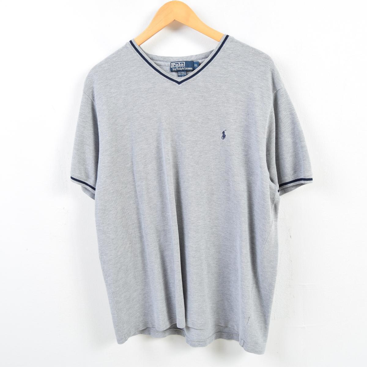 ラルフローレン Ralph Lauren Polo By Ralph Lauren 鹿の子 Vネック ワンポイントロゴtシャツ メンズxl Wbd4817 Ss1909 Pd01 Cs03 Ss06 Ss07 ワンポイントロゴtシャツ 古着屋jam ジャム