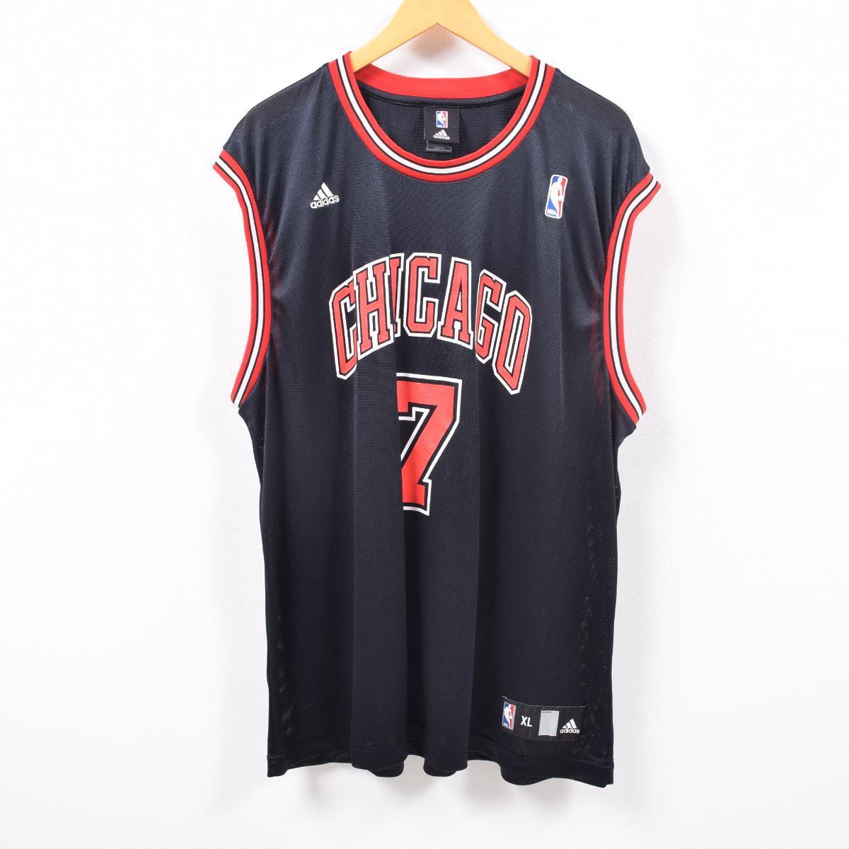 アディダス adidas NBA CHICAGO BULLS シカゴブルズ BENJAMIN GORDON ベンゴードン ゲームシャツ レプリカユニフォーム メンズXL /wbd8304 【中古】 【190428】【CS2001】