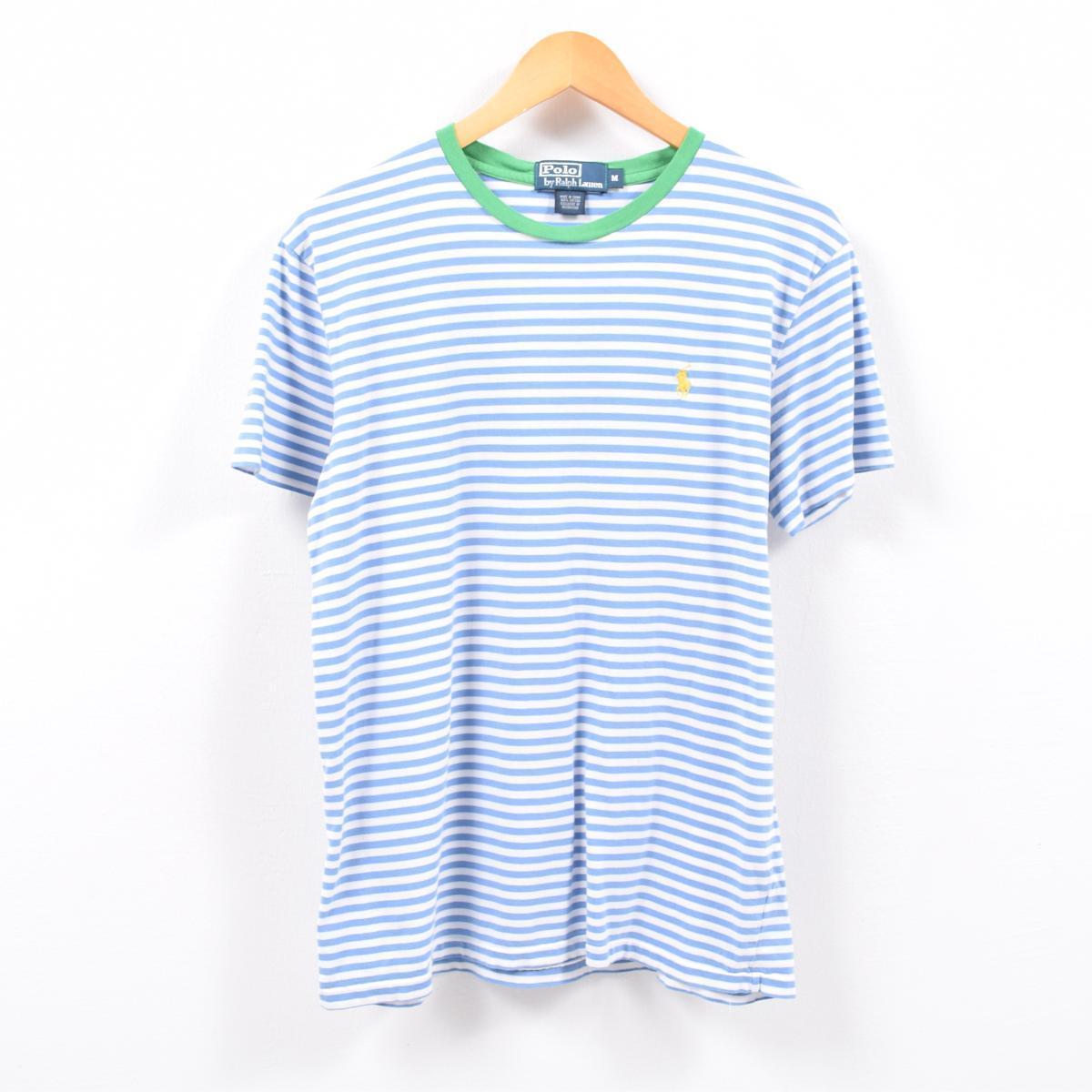 ラルフローレン Ralph Lauren Polo By Ralph Lauren ボーダーtシャツ メンズm Wbd8196 ボーダー ジャガードtシャツ 古着屋jam ジャム