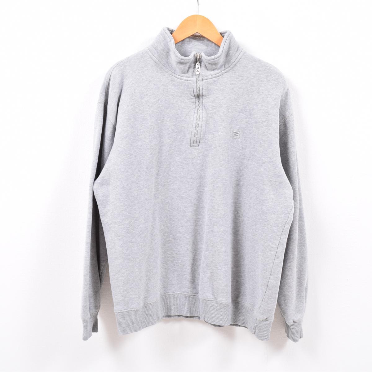 フィラ FILA ハーフジップスウェットシャツ トレーナー メンズL /wbd8278 【中古】 【190430】【TS1911】【ws2001】【CS2001】