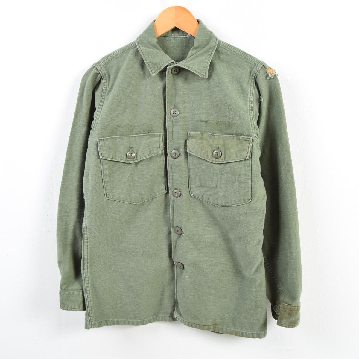 67年納品 米軍実品 Shirt Man S Cotton Sateen Og 107 ミリタリー ユーティリティシャツ Usa製 メンズxs ヴィンテージ Wbd4508 Pd01 Cs03 Ss07 Cs07 Ss09 Js10 Ss2101 Cs2101 2b10f Ss2106 ミリタリーシャツ 古着