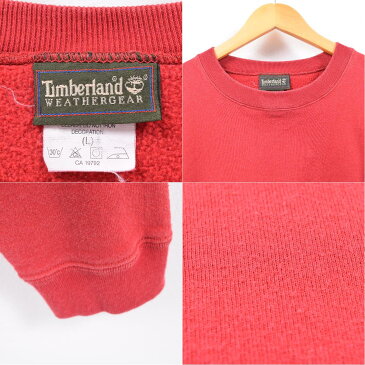 90年代 ティンバーランド Timberland ロゴスウェット トレーナー USA製 レディースXL /wbb9767 【中古】 【190503】