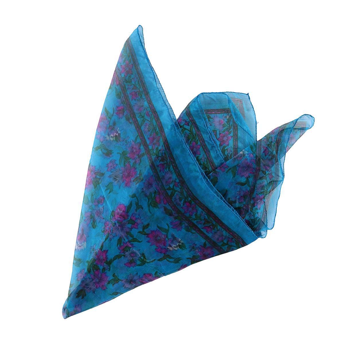 CHIFFON 総柄 花柄 シースルー 大判 スカーフ /wbb6020 【中古】 【190520】【ZP】【PD2001】【CS2003】【SS2006】【SS2007】