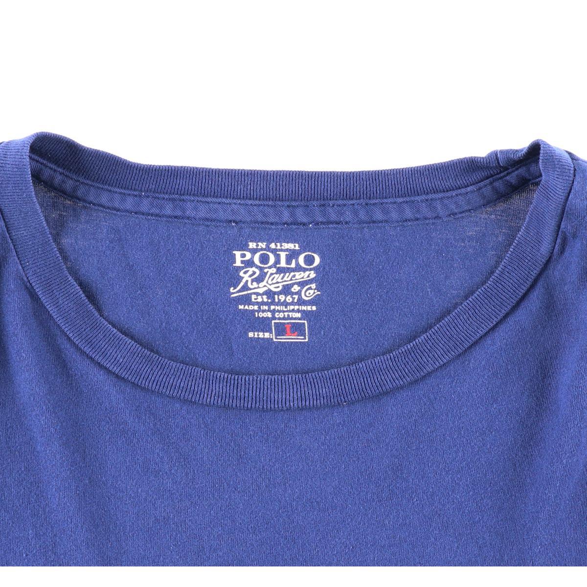 ラルフローレン Ralph Lauren POLO RALPH LAUREN ステンシル ロゴプリントTシャツ メンズXL /wbf3840 【中古】 【190527】【SS1909】【CS2001】【PD2001】【【SS2003】】