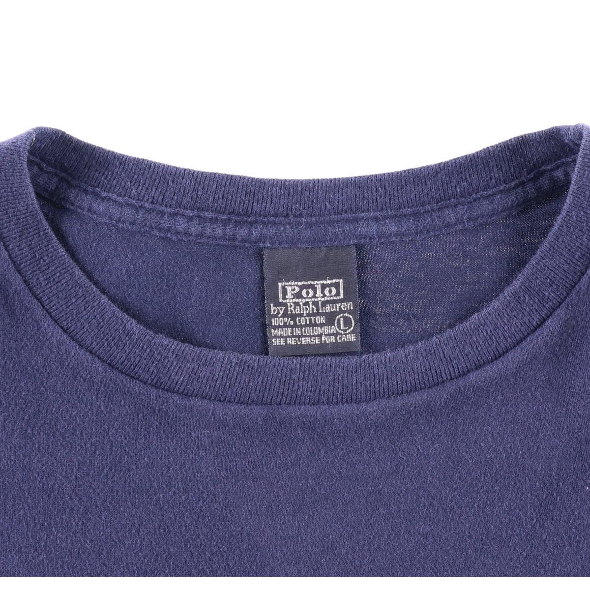 ラルフローレン Ralph Lauren POLO by Ralph Lauren デカロゴ ビッグロゴ ロゴプリントTシャツ メンズL /wbf3847 【中古】 【190527】【SS1909】【CS2001】【PD2001】【【SS2003】】