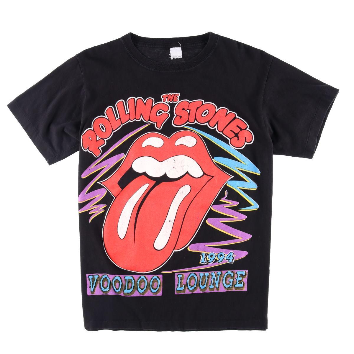 90年代 THE ROLLING STONES ザ ローリングストーンズ VOODOO LOUNGE WORLD TOUR 94 バンドTシャツ メンズL ヴィンテージ /wbf4043 【中古】 【190606】【SVTG】