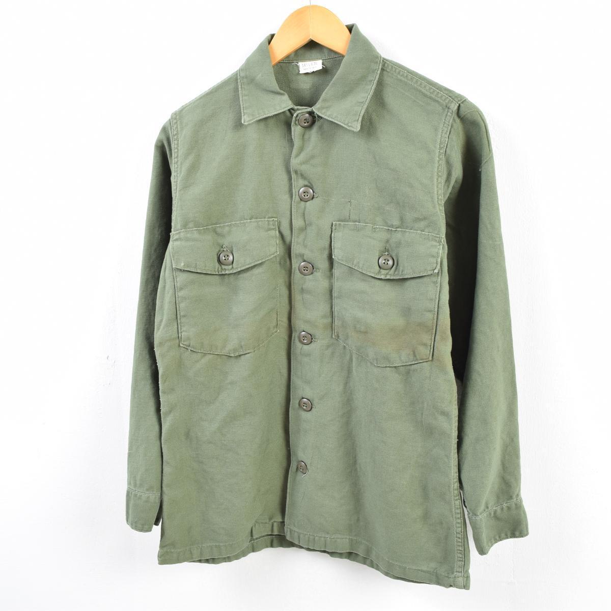 69年納品 米軍実品 ミリタリー ユーティリティシャツ Usa製 メンズxs ヴィンテージ Wbf0854 Pd 2 Cs03 Ss07 Cs07 Ss09 Js10 Ss2101 Cs2101 2b10f Ss2106 ミリタリーシャツ 古着屋jam ジャム