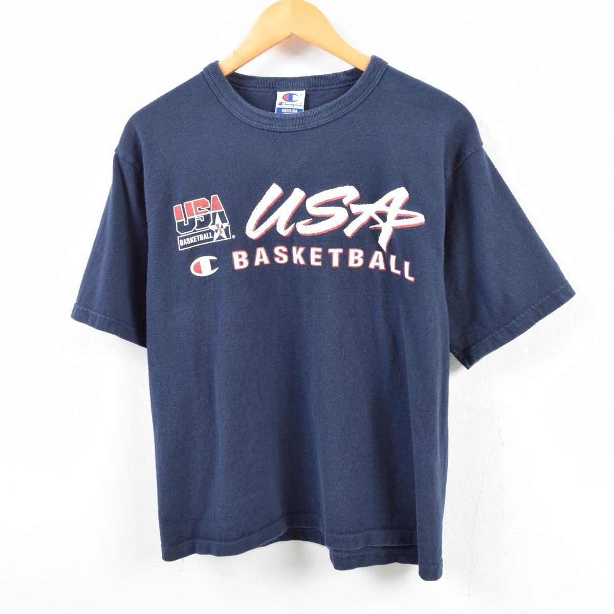 90年代 チャンピオン Champion バスケットボール Usaチーム スポーツプリントtシャツ メンズm ヴィンテージ Wbf0279 Cs03 Ss07 Cs07 Ss2101 スポーツtシャツ 古着屋jam ジャム
