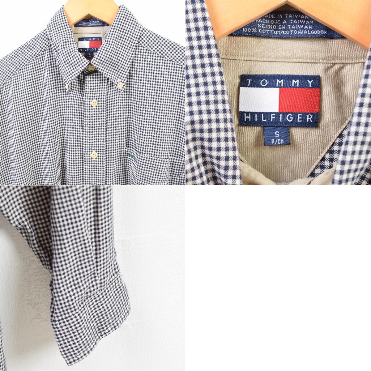 トミーヒルフィガー TOMMY HILFIGER シェパードチェック 長袖 ボタンダウンチェックシャツ メンズL /wbe9637 【中古】 【190610】【PD190822-1】【CS2001】