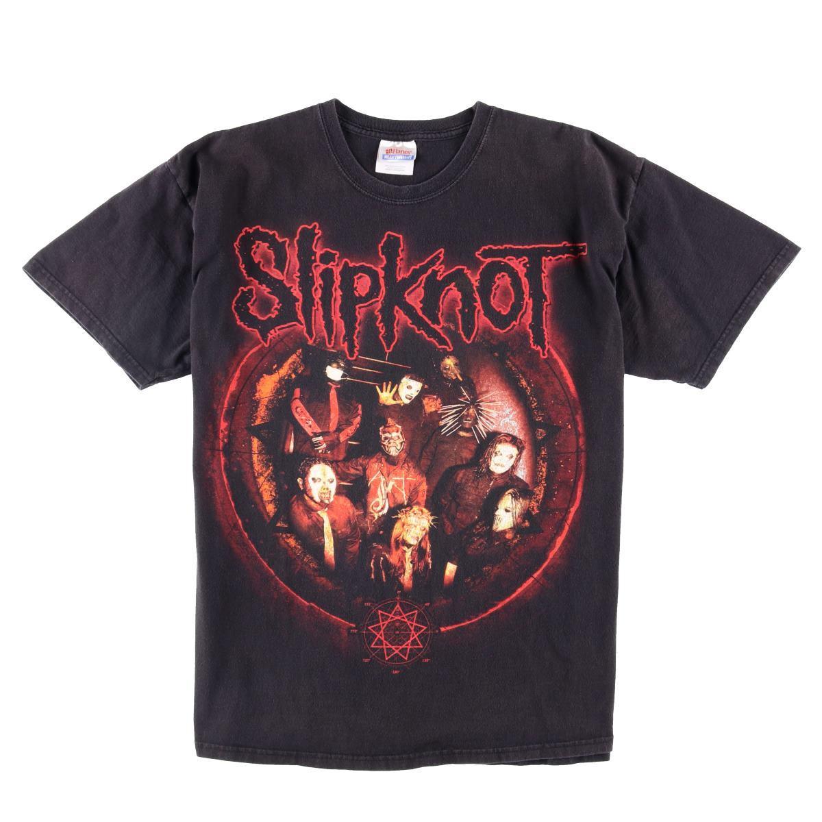 ヘインズ Hanes Slipknot スリップノット バンドtシャツ メンズl Wbf3275 中古 Ss07 バンドtシャツ 古着屋jam ジャム