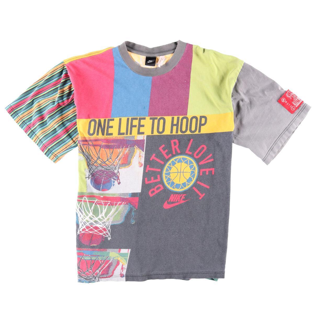 90年代 ナイキ Nike One Life To Hoop クレイジーカラー スポーツプリントtシャツ メンズxxl Wbf3414 スポーツtシャツ 古着屋jam ジャム 90年代 ナイキ Nike One Life To Hoop クレイジーカラー スポーツプリントtシャツ メンズxxl Wbf3414 スポーツtシャツ 古着屋jam ジャム