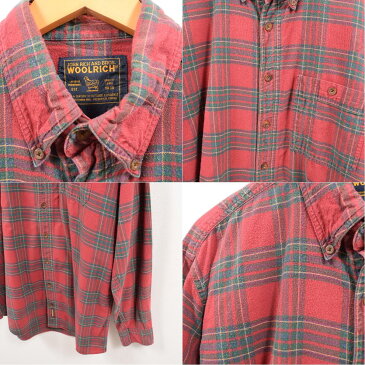 ウールリッチ WOOLRICH チェック柄 長袖 ボタンダウン ライトネルシャツ メンズXL /wbe4202 【中古】 【190709】【PD2001】【CS2003】【SS2006】