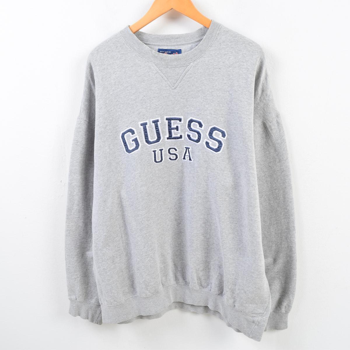 ゲス Guess ロゴスウェット トレーナー メンズl Wbf5331 Ws01 トレーナー 古着屋jam ジャム