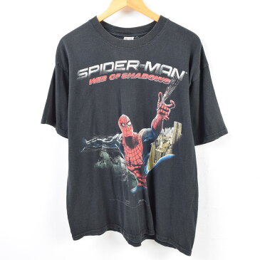 アンビル anvil SPIDER-MAN スパイダーマン キャラクタープリントTシャツ メンズXL /wbe6213 【中古】 【190705】【PD2001】【CS2003】【SS2006】