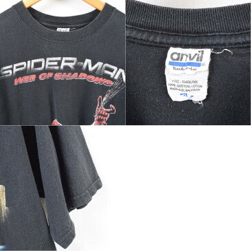 アンビル anvil SPIDER-MAN スパイダーマン キャラクタープリントTシャツ メンズXL /wbe6213 【中古】 【190705】【PD2001】【CS2003】【SS2006】