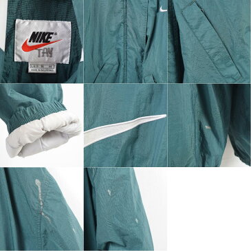 90年代 ナイキ NIKE デカロゴ ビッグロゴ 中綿入り ナイロンパーカー レディースXXL ヴィンテージ /wbf4277 【中古】 【190712】【PD2001】【CS2003】【【SS2006】】