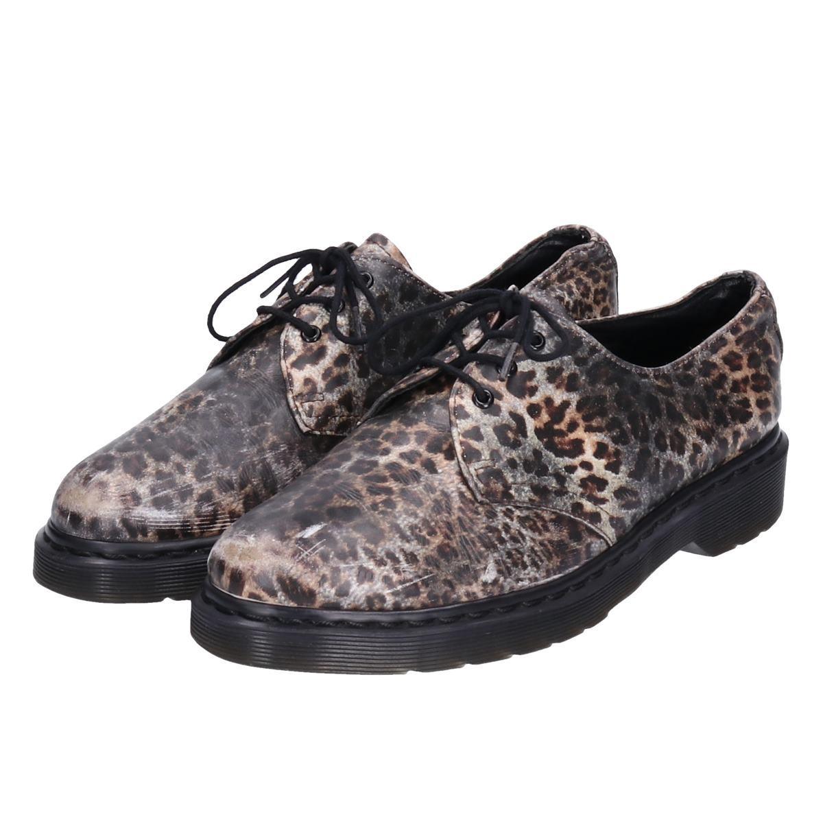 古着 ドクターマーチン Dr Martens レオパード柄 ヒョウ柄 3ホールシューズ Uk7 メンズ25 5cm Bop5931 Ss2103 Hny22 レースアップブーツ 古着屋jam ジャム