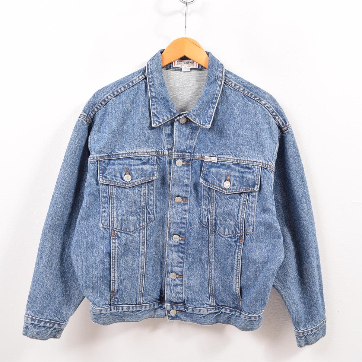 80 90年代 ゲス Guess Jeans A Georges Marciano Design デニムジャケット Gジャン Usa製 メンズm ヴィンテージ Wbg0113 Pd 1 Cs03 デニムジャケット 古着屋jam ジャム