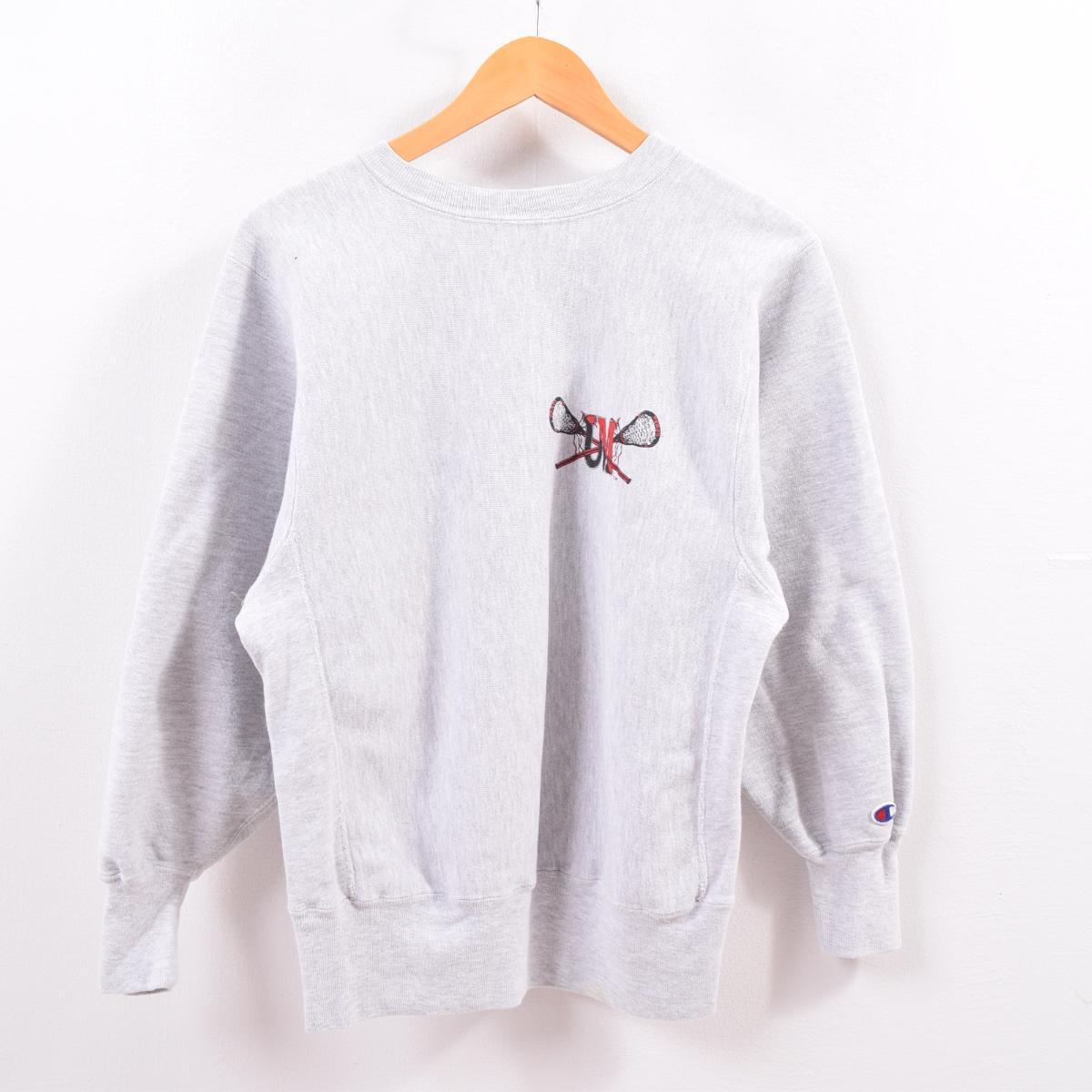 90年代 チャンピオン Champion リバースウィーブ 刺繍タグ カレッジスウェットシャツ トレーナー USA製 メンズS ヴィンテージ /wbh3763 【中古】 【190902】【JS2010】