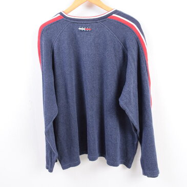 トミーヒルフィガー TOMMY HILFIGER JEANS Vネックスウェット トレーナー メンズXL /wbh0573 【中古】 【190905】【PD1910】【CS2003】【SS2003】