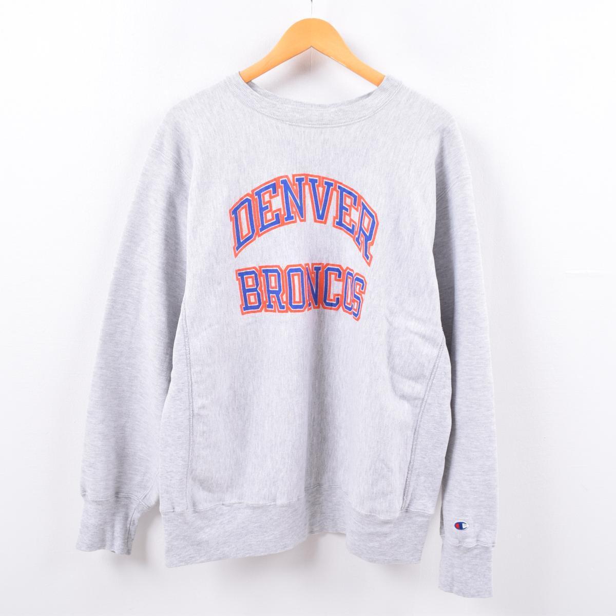 80年代 チャンピオン Champion リバースウィーブ トリコタグ Nfl Denver Broncos デンバーブロンコス ロゴスウェット トレーナー Usa製 メンズxl ヴィンテージ Wbh2575 190914 トレーナー 古着屋jam ジャム