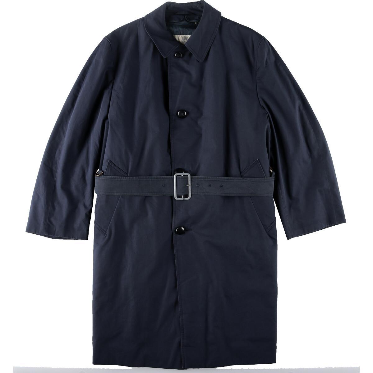 アクアスキュータム Aquascutum AQUA5 ウエストベルト付き チェック柄ウールライナー付き ステンカラーコート バルマカーンコート メンズM /wbh4376 【中古】 【191007】【PD1911】【TS2001】