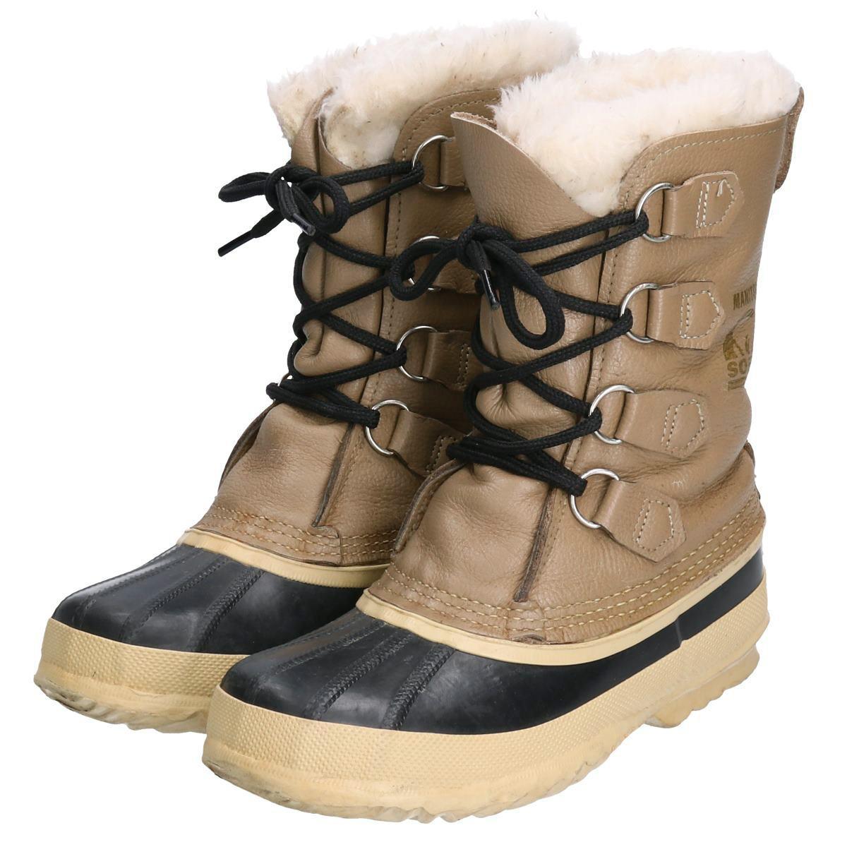 古着 ソレル SOREL MANITOU ウインターブーツ カナダ製 5 レディース22.0cm /boq2991 【191017】【PD2001】【SS2009】【JS2010】【SS2012】【SS2101】【CS2101】【SS2106】【SS2109】【SS2112】