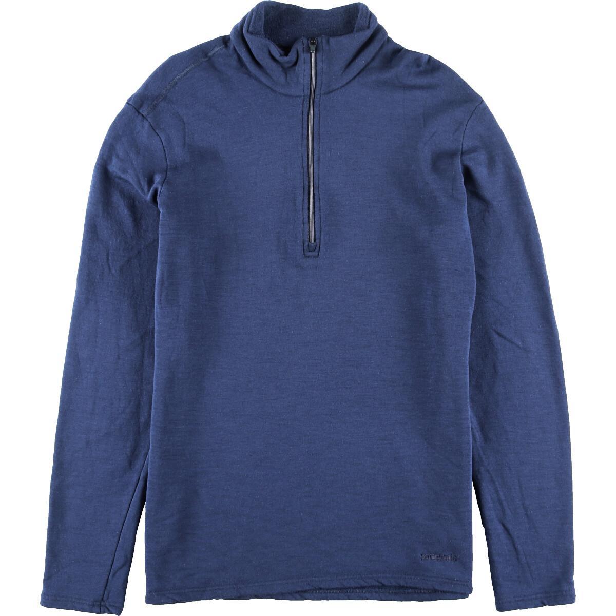 09年製 パタゴニア Patagonia メリノウール ベースレイヤー 37502 F9 ウールニットハーフジップセーター USA製 メンズL /wbk6727 【中古】 【191020】【PD191219】【TS2001】【ws2001】【【WS2001】】
