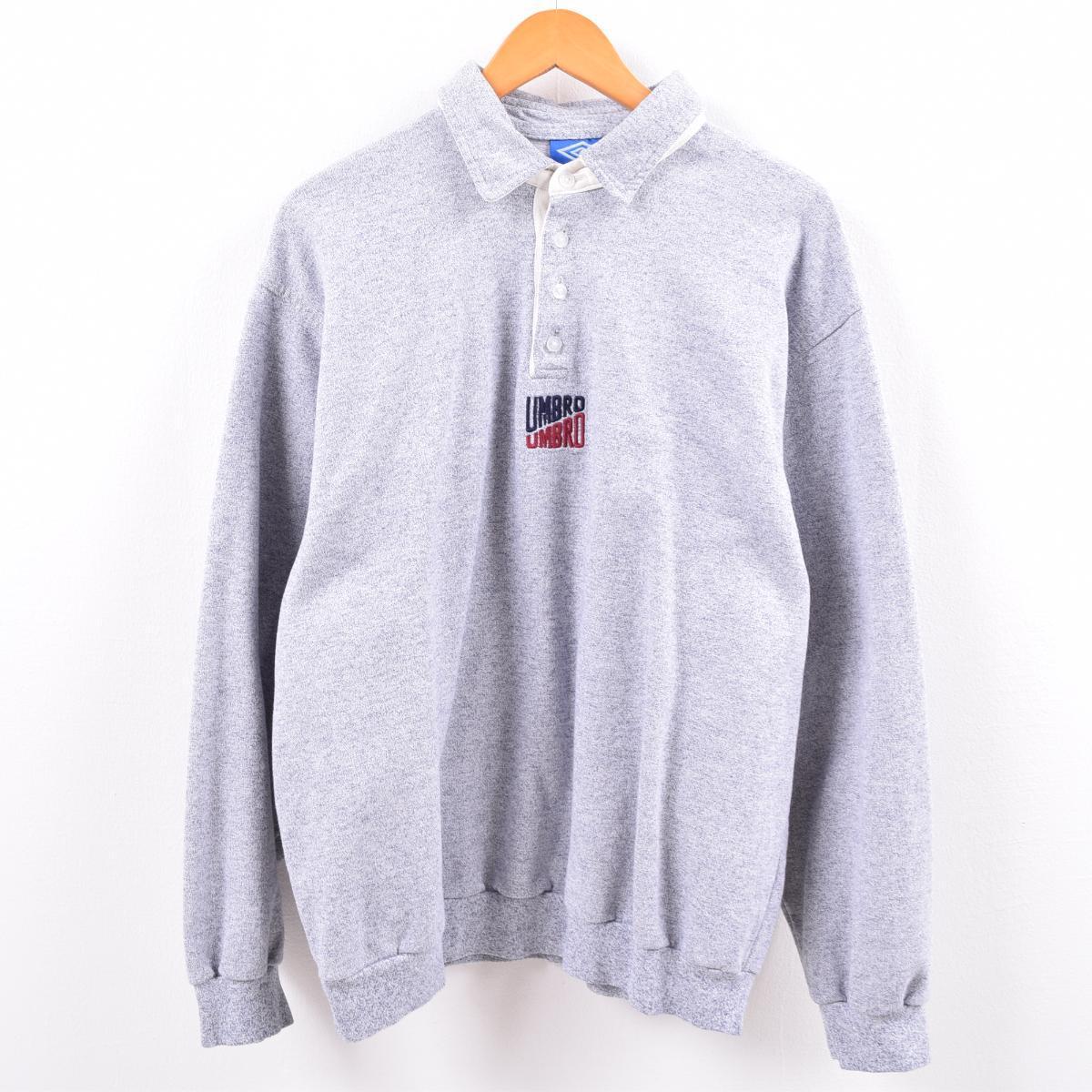 90年代 アンブロ Umbro 霜降り 襟付き ハーフボタン スウェットシャツ トレーナー メンズl Wbk6484 中古 Pd Pd Ts01 Ws01 トレーナー 古着屋jam ジャム
