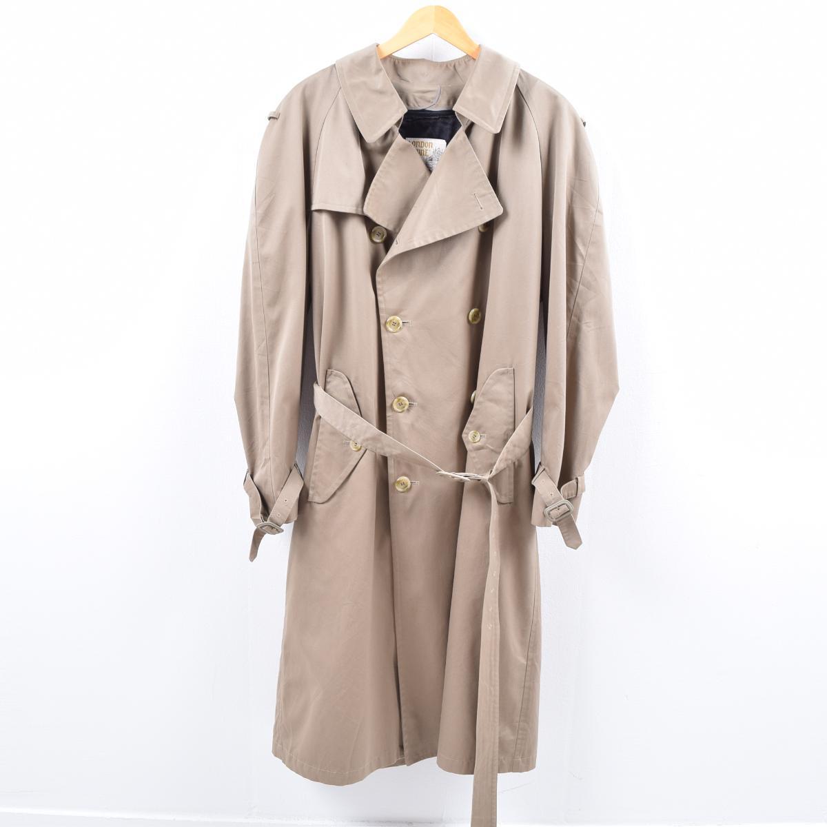 LONDON TOWNE チェック柄ライナー付き ウエストベルト付き トレンチコート メンズL /wbk4251 【中古】 【191031】【PD191219】【CS2003】【SS2007】【CS2007】【SS2009】【JS2010】【SS2012】