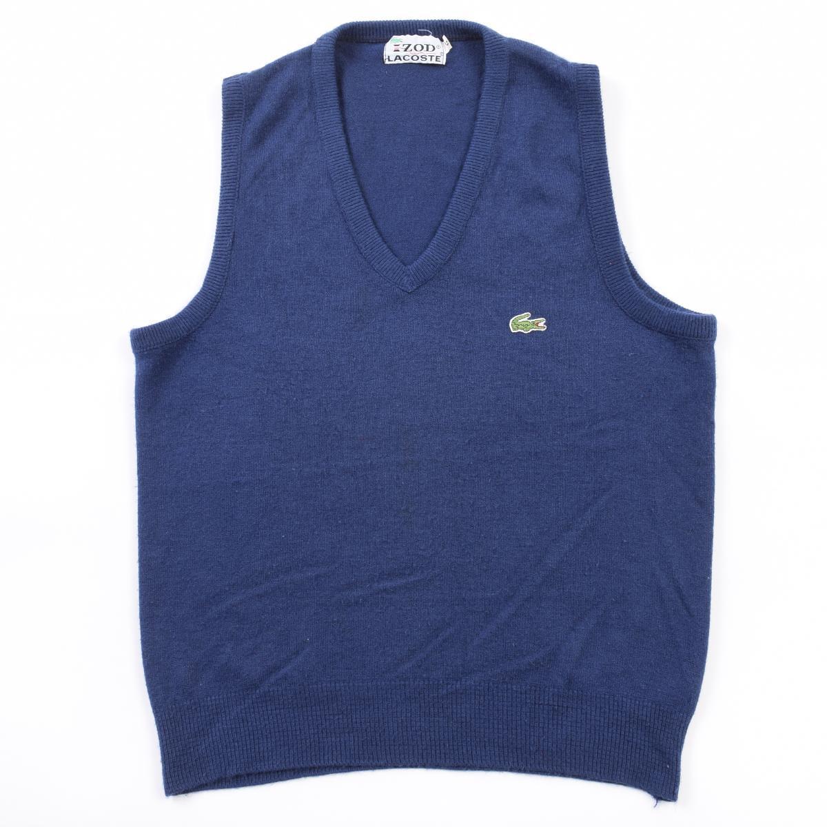 70年代 ラコステ Lacoste Izod Vネック アクリルニットベスト Usa製 メンズs ヴィンテージ Wbk1571 Ss2101 Cs2101 Lacoste ラコステ 古着屋jam ジャム