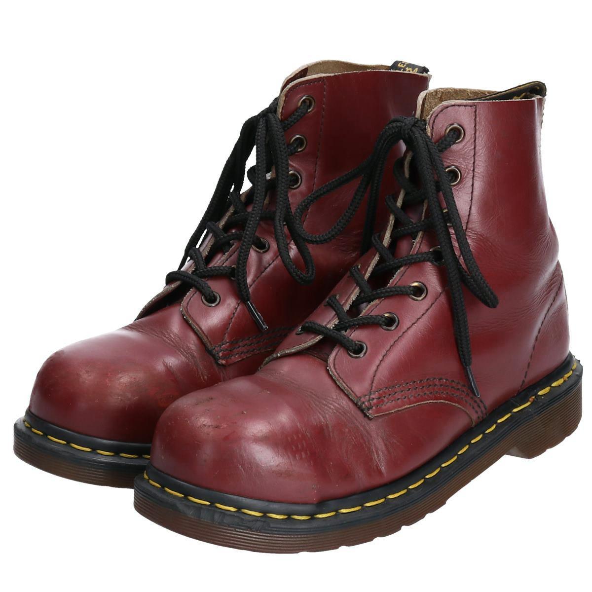 ドクターマーチン Dr Martens スチールトゥ 6ホールブーツ 英国製 Uk6 レディース24 5cm Boo9762 Ss2103 2b10f レースアップブーツ 古着屋jam ジャム