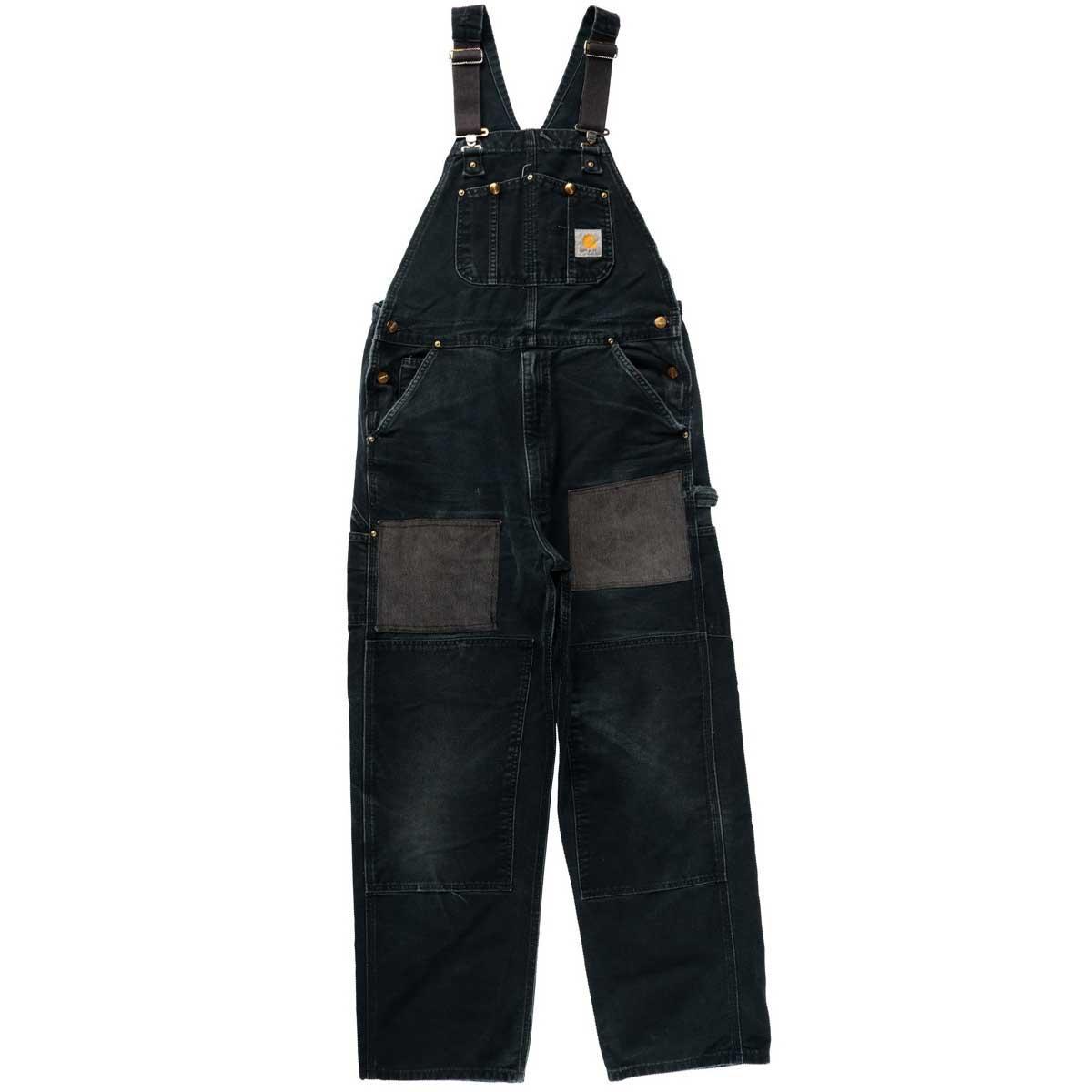 カーハート Carhartt リペア加工 ダブルニー ダック地 オーバーオール メンズw35 /wbk3699 【中古】 【191107】
