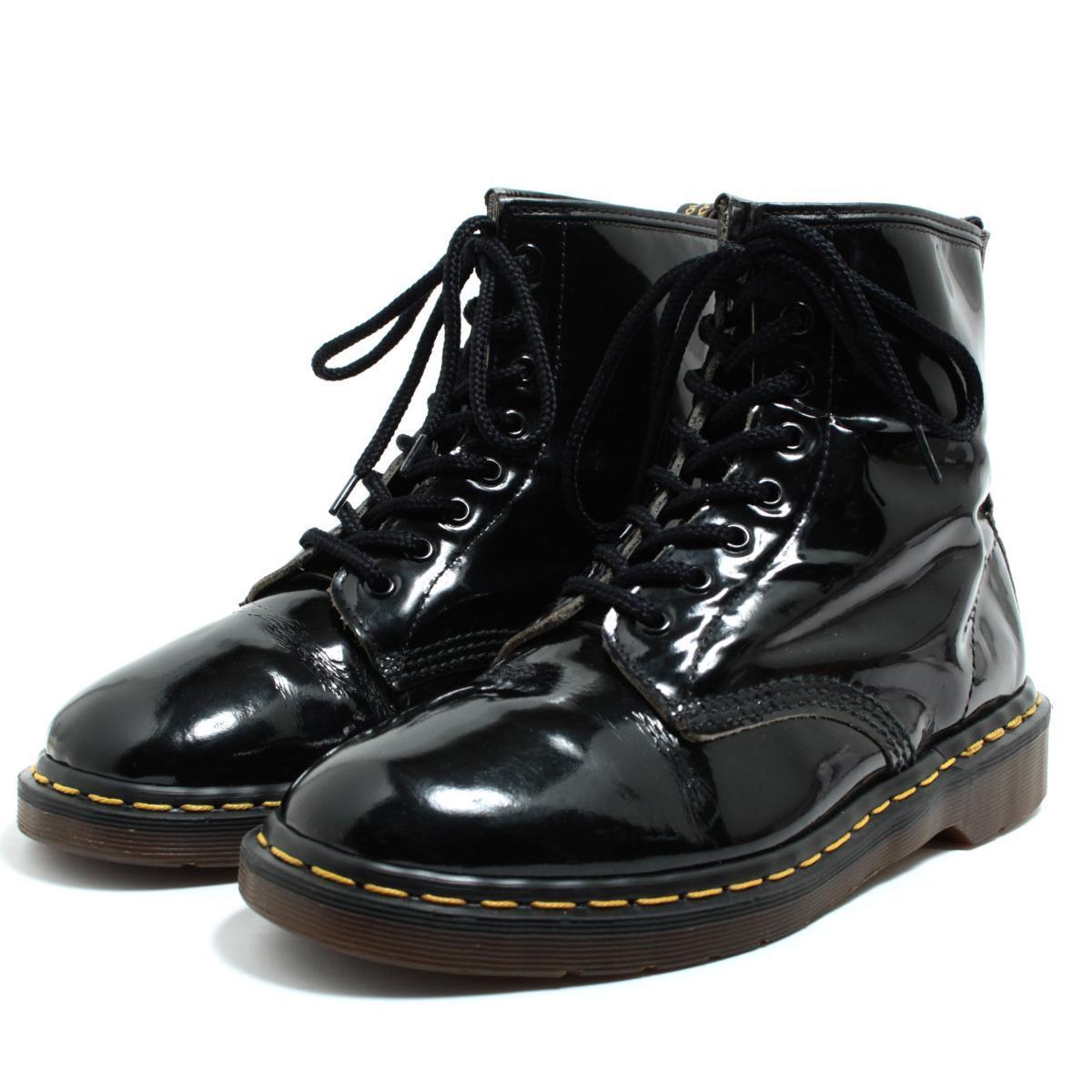 ドクターマーチン Dr Martens 8ホールブーツ 英国製 Uk8 メンズ26 5cm Boq0398 レースアップブーツ 古着屋jam ジャム