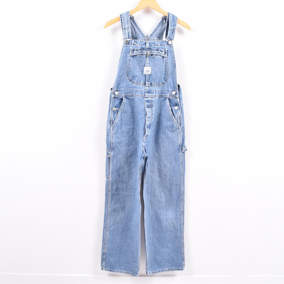 90年代 リー Lee デニム オーバーオール メンズw31 ヴィンテージ /wbj8121 【中古】 【191118】