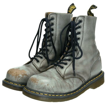 ドクターマーチン Dr.Martens スチールトゥ 10ホールブーツ UK6 レディース24.5cm /boo8726 【中古】 【191129】