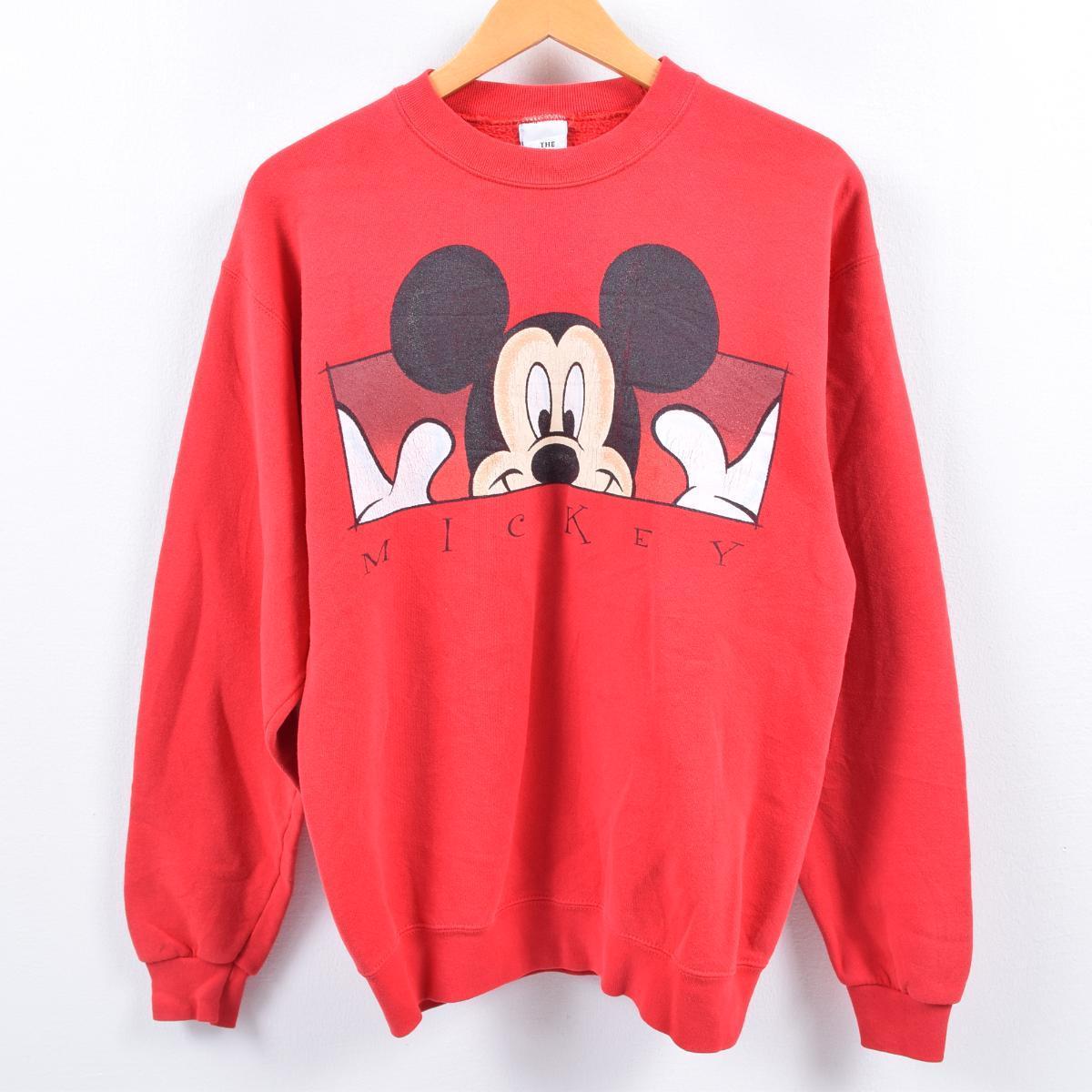 The Disney Store Mickey Mouse ミッキーマウス キャラクタースウェットシャツ トレーナー Usa製 レディースm Wbi9777 191130 Cs2003 Ss2007 Cs2007 トレーナー 古着屋jam ジャム