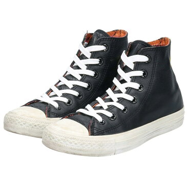 コンバース CONVERSE ALL STAR HI オールスター レザー ハイカットスニーカー US4 レディース23.0cm /boq7659 【中古】 【191216】