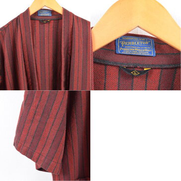 40〜50年代 ペンドルトン PENDLETON ヘリンボーン ストライプ柄 ウールガウン ルームローブ メンズM ヴィンテージ /wbj5354 【中古】 【191216】【PD202-2】【CS2003】【SS2007】【CS2007】【SS2009】【JS2010】【SS2101】【CS2101】