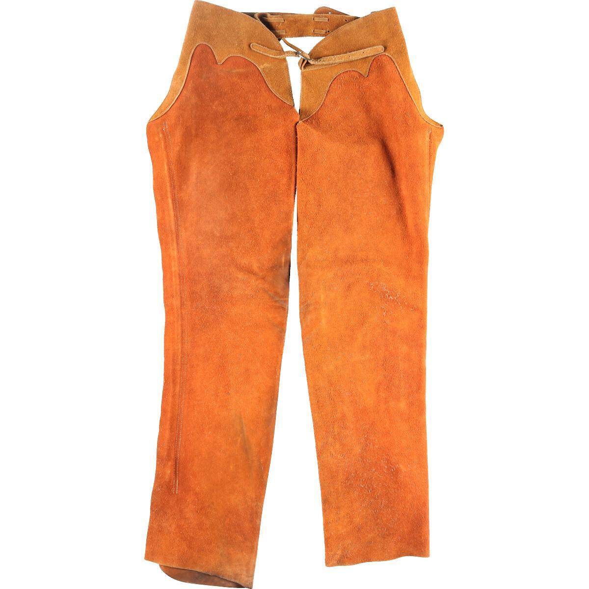 70年代 クラフトスエードレザーパンツ レザーチャップス メンズl Xl ヴィンテージ Wca Pd2 2 Cs03 Ss2101 レザーパンツ 古着屋jam ジャム